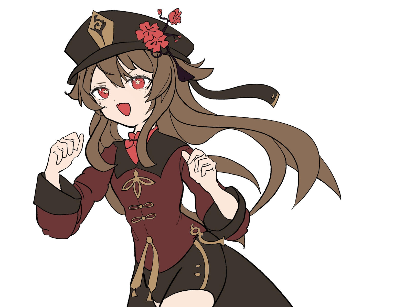 Style #2 flat color (half-body)